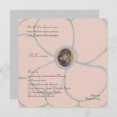 Bleek roze petals kaart (Voorkant / Achterkant)