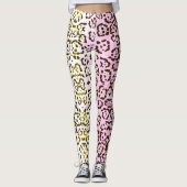 Bleek roze Pop Kunststof kunstklep Leggings (Voorkant)
