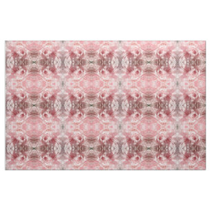Bleek Roze Poppy Floral Patterned Fabric Stof