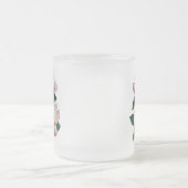 Bleek roze rosebuds variëteit Pristine Matglas Koffiemok (Center)