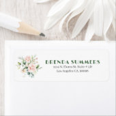 Bleek roze Roses Bouquet Etiket (Insitu)