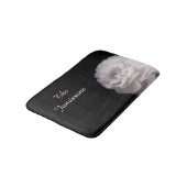 Bleek Roze Roze Gepersonaliseerde Naam Plush Badmat (Gekanteld)