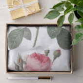 Bleek roze rozen schilderen tissuepapier (Geschenk)