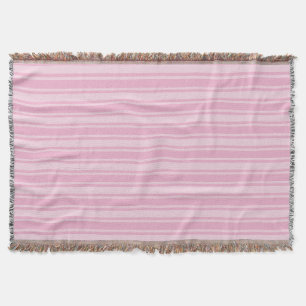 Bleek roze snoepjes strepen deken