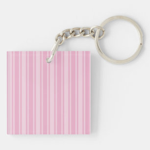 Bleek roze snoepjes strepen sleutelhanger