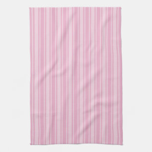 Bleek roze snoepjes strepen theedoek