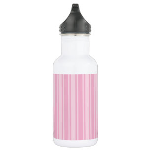 Bleek roze snoepjes strepen waterfles