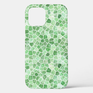 Bleek Smaragd en Pistache Keien Plaatwerk iPhone 12 Hoesje