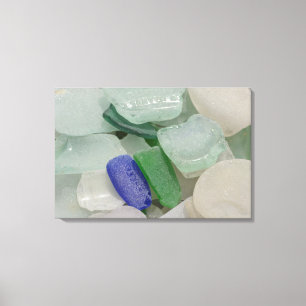 Bleek strandglas canvas afdruk