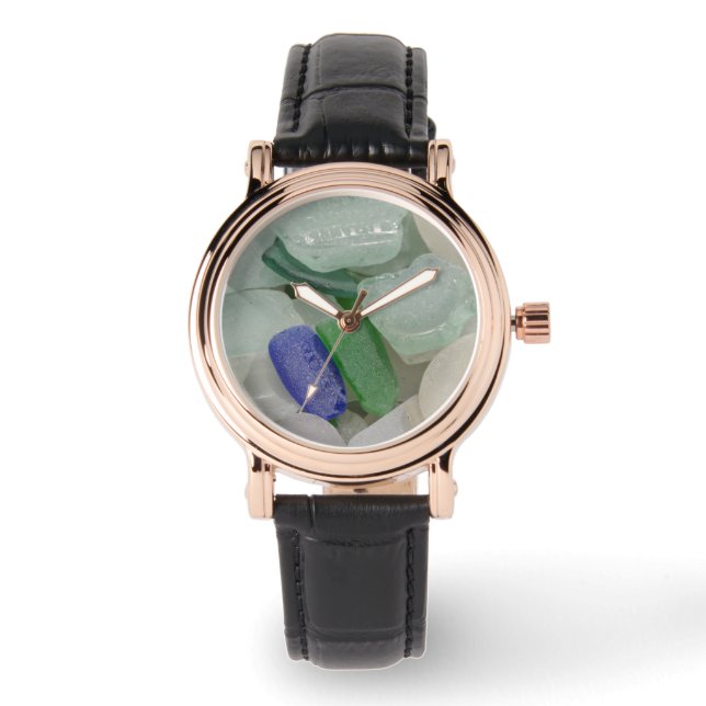 Bleek strandglas horloge (Voorkant)