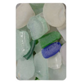 Bleek strandglas magneet (Verticaal)