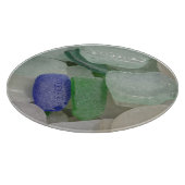 Bleek Strandglas Snijplank (Hoek)