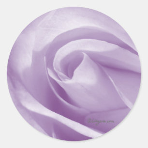 Bleek uitnodigingszegel voor lavender Wedding Ronde Sticker