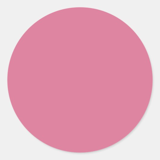 Bleek Violet Rood Ronde Sticker (Voorkant)