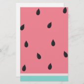 Bleek Watermeloen Briefpapier (Voorkant / Achterkant)