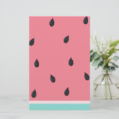 Bleek Watermeloen Briefpapier (Staand voorkant)