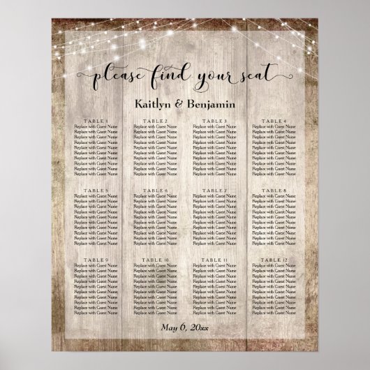 Bleek Wood en Ruwelijk Binnendriezakje Poster (Voorkant)