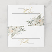 Bleek zacht flesje botanische bruiloft (Buitenkant ongevouwen)