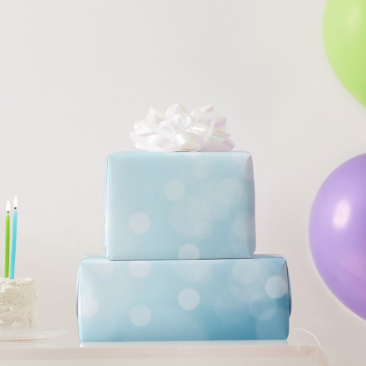 Bleekblauw Kerstfeest  Cadeaupapier (Feestgeschenken)