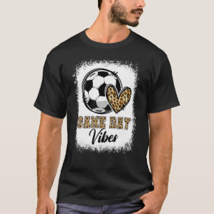 Bleekende voetbaldag Vibes Soccer Mam Day T-shirt
