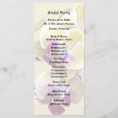 Bleekgele en Magenta Phalaenopsis Orchideeën Programma (Achterkant)