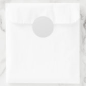Bleekgrijs Ronde Sticker (Tas)
