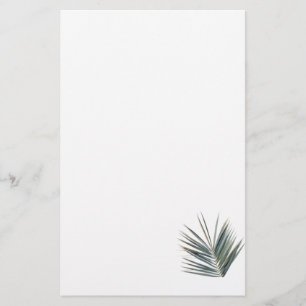 Bleekgroene blad briefpapier