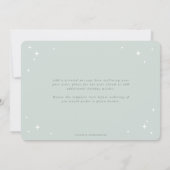 Bleekgroene Kerstmis Retro Sterren Plat Feestdagenkaart (Achterkant)