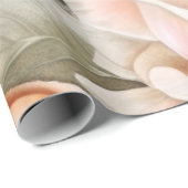  bleekheid en roze rozen cadeaupapier (Rol Hoek)