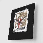 Bleekkrawvis — Seizoen Leopard Crawfish Boil Vierkante Klok (Hoek)