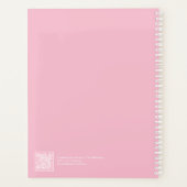 Bleekroze citaatplanner | Volledig aanpasbaar Planner (Achterkant)