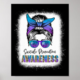 Bleekte boodschap van week B: preventie van zelfmo Poster