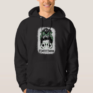 Bleekte Soccer Nonna Life Messy Hair Bun Moeder Hoodie