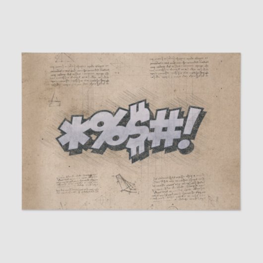 BLEEP! stripboek Steampunk Pop Tissuepapier (Voorkant)