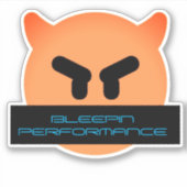 Bleepin Performance Logo Sticker (Voorkant)