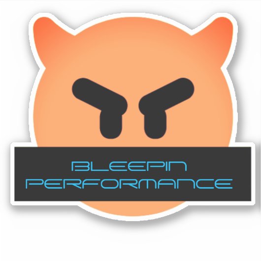 Bleepin Performance Logo Sticker (Devant)