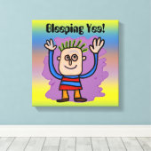 Bleeping Yea! Verpakking Canvas (Insitu (Houten vloer))