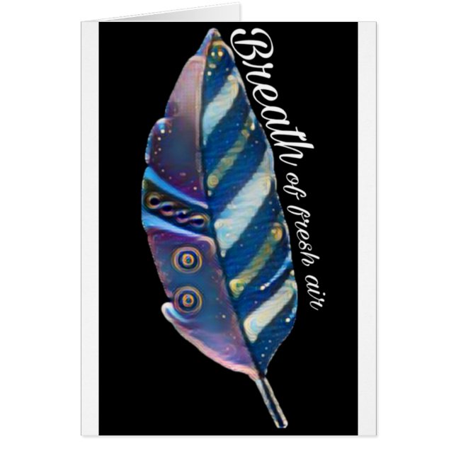 Bleet van vers luchtveer (Voorkant)