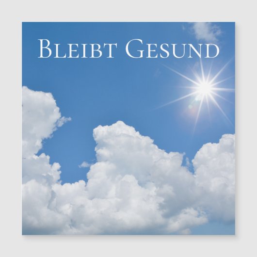 Bleibt Gesund - (Voorkant)