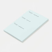 Bleke Aquamarijn Herinneringskussen Post-it® Notes (Schuin)