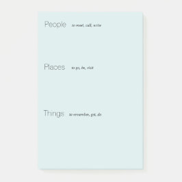 Bleke Aquamarijn Herinneringskussen Post-it® Notes