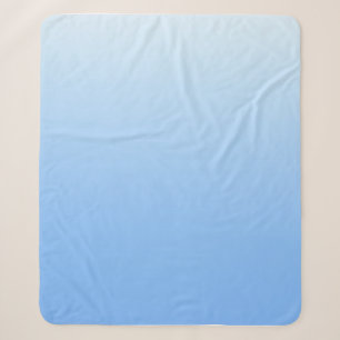 Bleke blauw ombre achtergrond sherpa deken