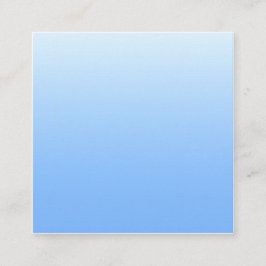 Bleke blauw ombre achtergrond vierkante visitekaartje
