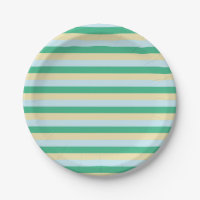 Bleke blauwe, Aqua Green en Beige strepen