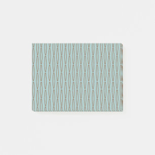 Bleke blauwe geometrische herhaling post-it® notes