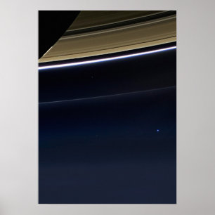 Bleke blauwe stip — Cassini Poster