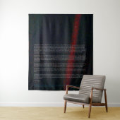 Bleke blauwe stip - Voyager 1 Wandkleed (In situ)