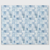 Bleke Blauwe Waterverf Abstract Cadeaupapier (Vlak)
