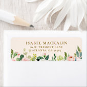 Bleke Blos Roze Landelijke Bloem Boerderij Landeli Etiket (Insitu)