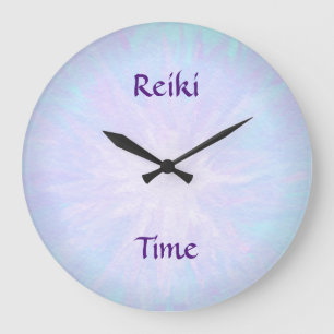 Bleke Blue Reiki Time Grote Klok